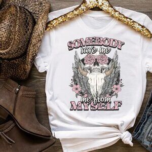 Jelly Roll Somebody Save Me Graphic Lyric Tee NWOT Large